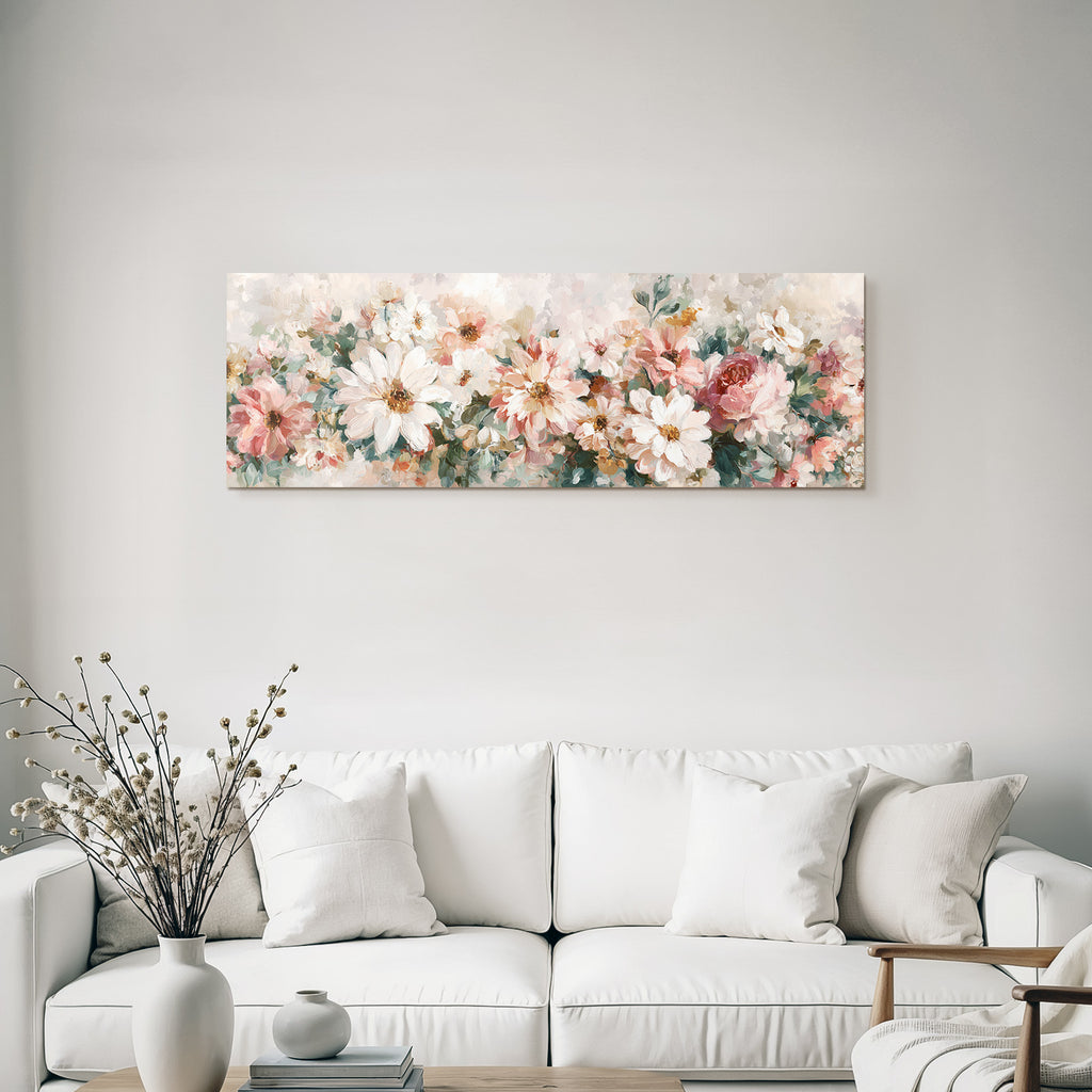 Flower Painting Soft Pastel Colors