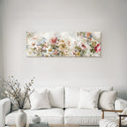 Decorative floral pattern soft painting