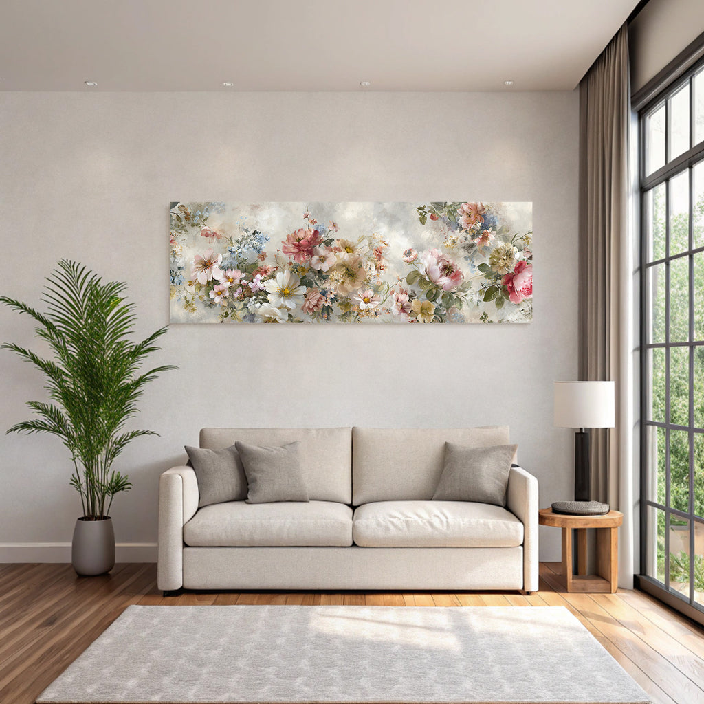 Decorative floral pattern soft painting