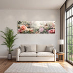 Ruhige Rosen Voegel Blumen Arrangement