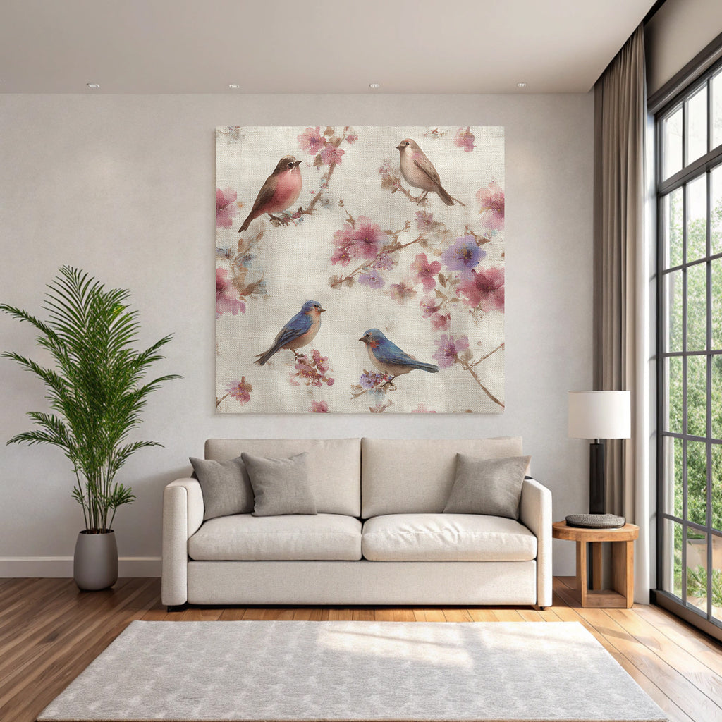 Blumen Vogel Muster