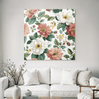 Blumenmuster Weichfarben Kunstwerk