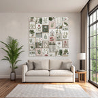 Botanische Illustration Collage Rahmen Kunstwerke