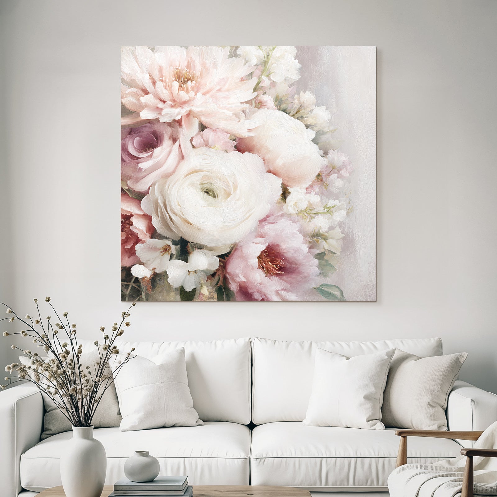 Schoene Blumen Anordnung Malerei