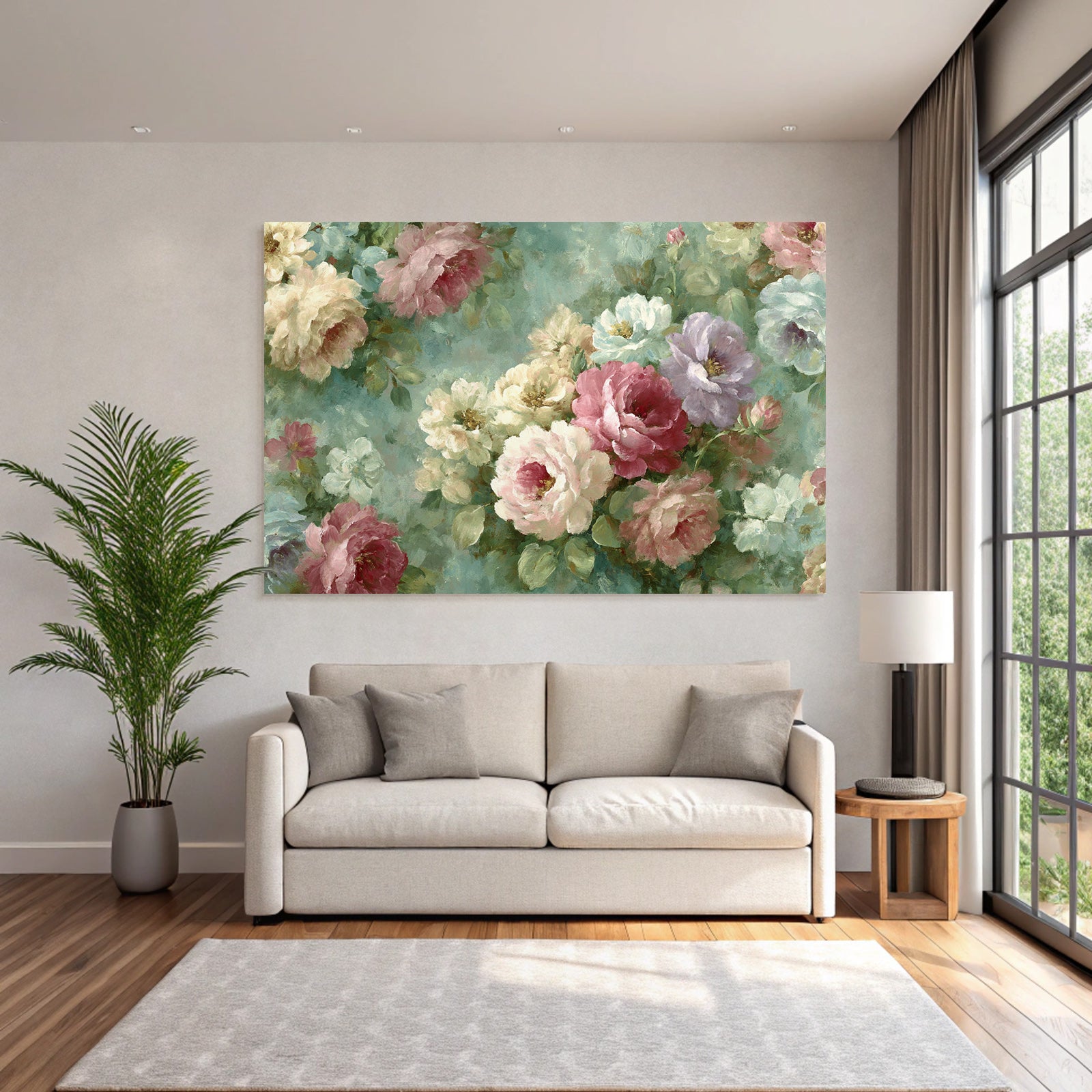 Blumenstrauss Mit Rosen Und Pastellfarbenen Blumen