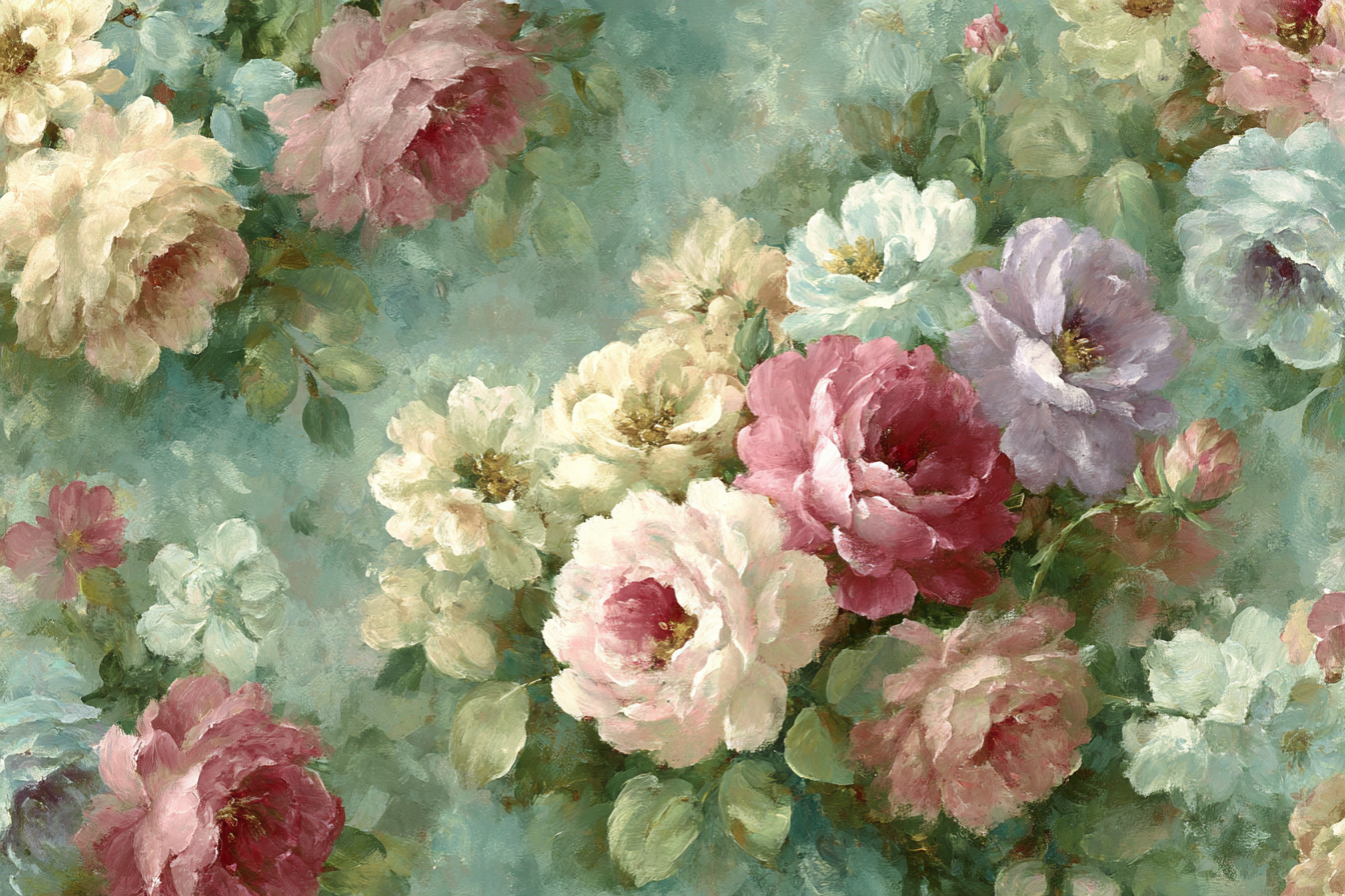 Blumenstrauss Mit Rosen Und Pastellfarbenen Blumen | Romantisch und Landhaus | Einrichtungsstile
