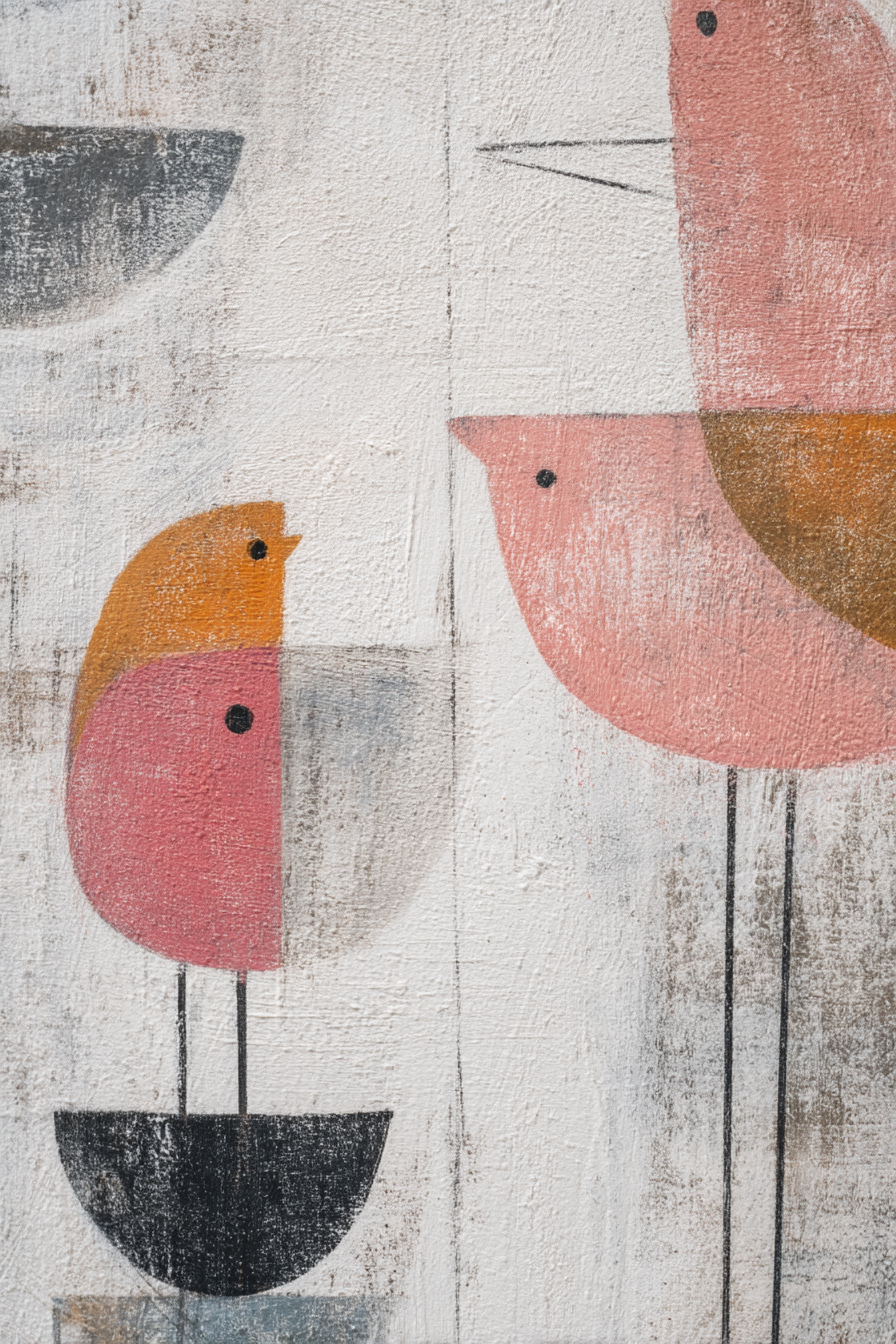 Bunte Vogel Kunstwerk | Skandinavisch | Einrichtungsstile