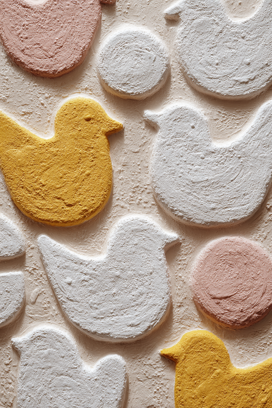 Buntes Vogel Muster Tapete | Skandinavisch | Einrichtungsstile
