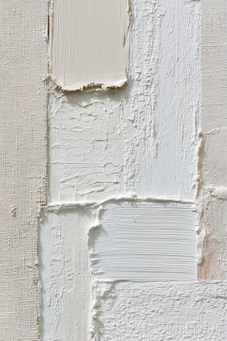 Weiss Creme Abstrakt Gemalt | Skandinavisch | Einrichtungsstile