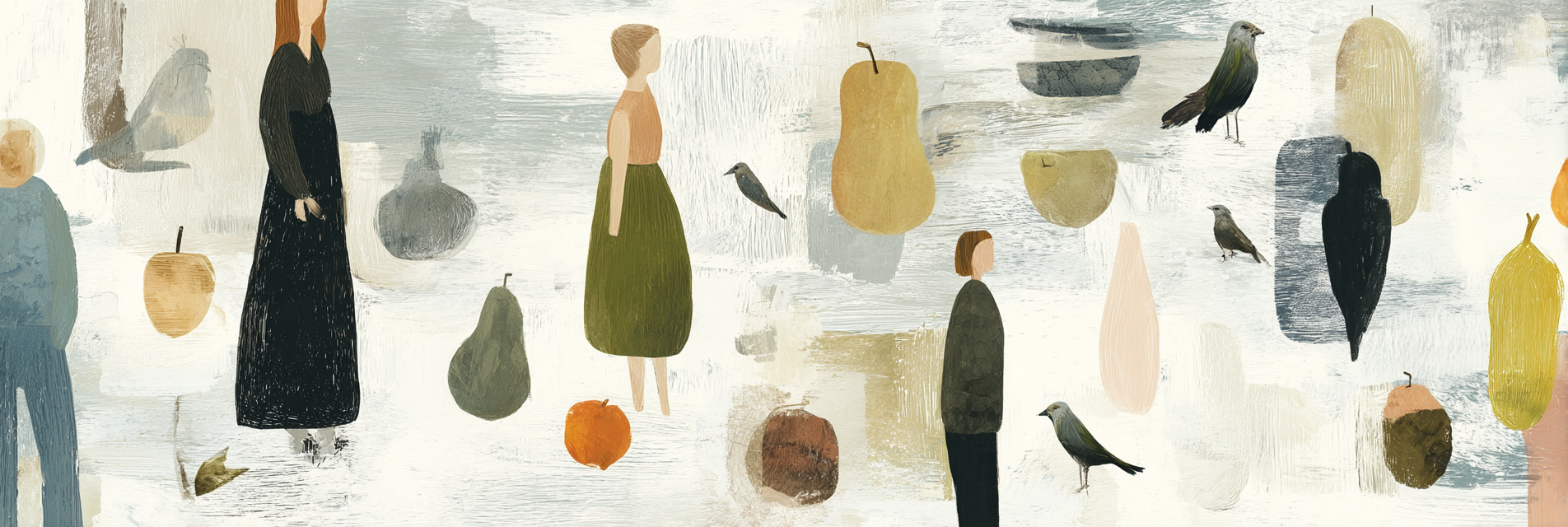 Abstrakte Figuren Obst Textur | Skandinavisch | Einrichtungsstile