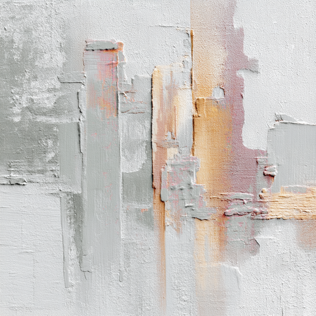 Abstract Darstellung Grau Weiss Pastell | Skandinavisch | Einrichtungsstile