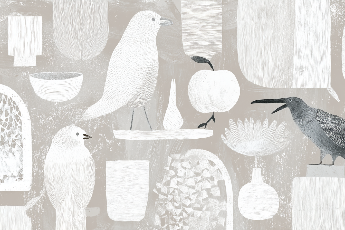 Vogelillustrationen | Skandinavisch | Einrichtungsstile