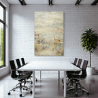 Vintage Und Shabby Abstrakte Kunst Mit Texturen Und Farbigen Elementen