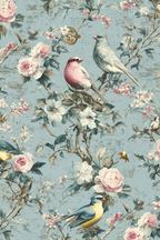 Vintage Und Shabby Blumen Mit Voegeln Dekoration | Vintage Shabby | Einrichtungsstile
