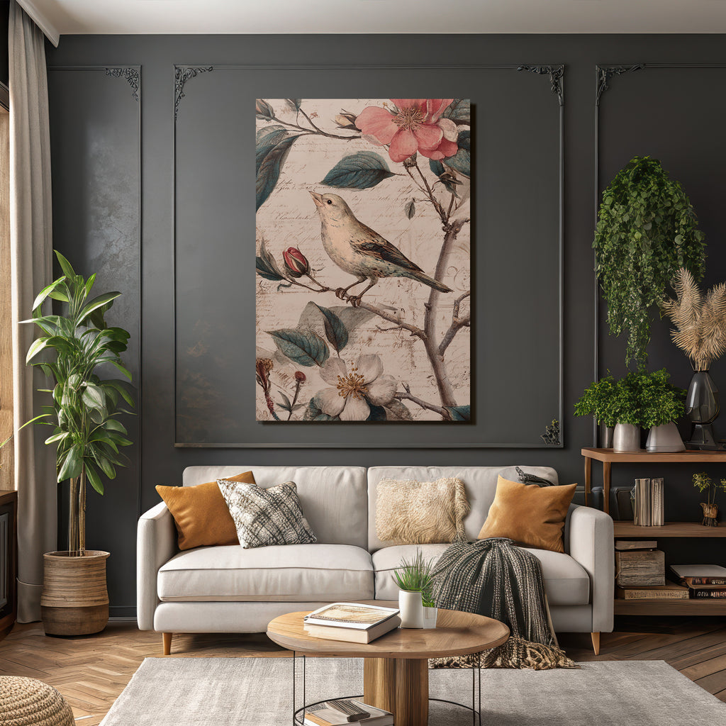 Vintage Und Shabby Blumen Und Blaettern