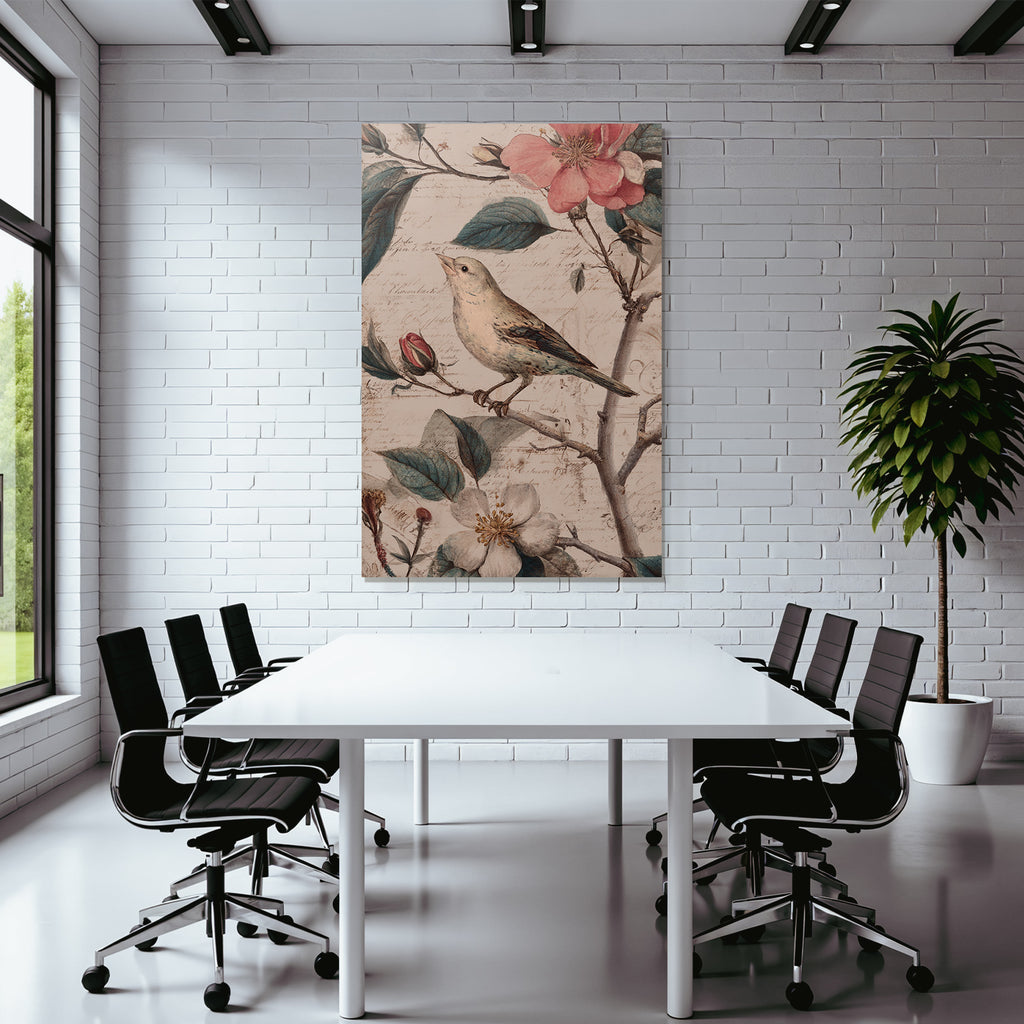 Vintage Und Shabby Blumen Und Blaettern