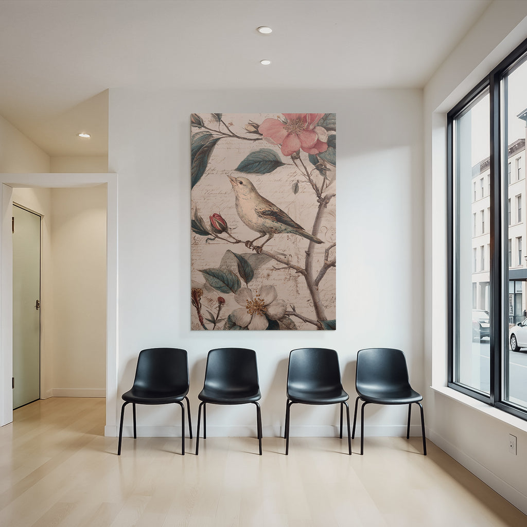 Vintage Und Shabby Blumen Und Blaettern