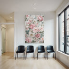 Vintage Und Shabby Blumiges Muster Mit Handschrift