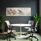 Vintage Und Shabby Blumen Illustration Vogel Vintage Hintergrund