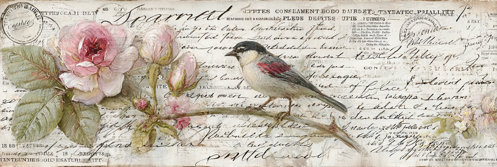 Vintage Und Shabby Blumen Illustration Vogel Vintage Hintergrund | Vintage Shabby | Einrichtungsstile