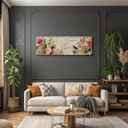 Vintage Und Shabby Blumendesign Mit Voegel Und Notizen