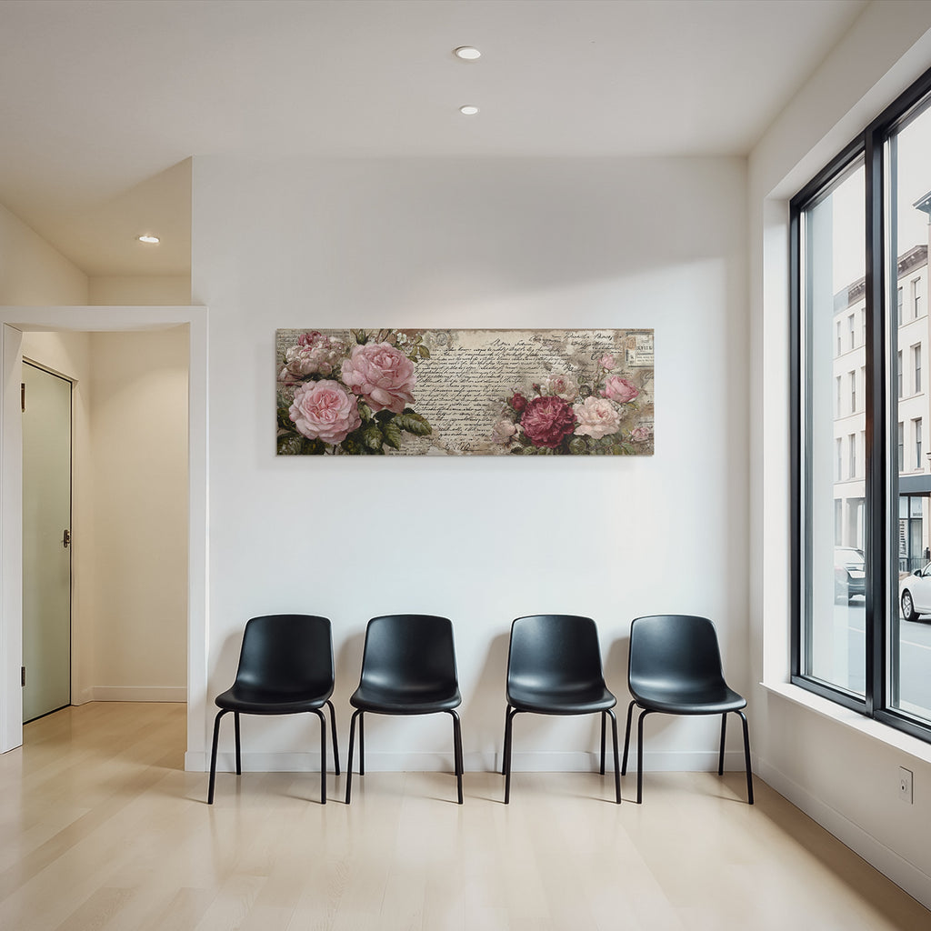 Vintage Und Shabby Collage Von Rosen Handgeschriebener Text Vintage Briefe Nostalgie