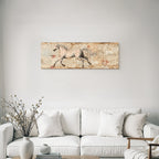 Vintage Und Shabby Pferd Kunst Hintergrund Handgeschriebene Notizen