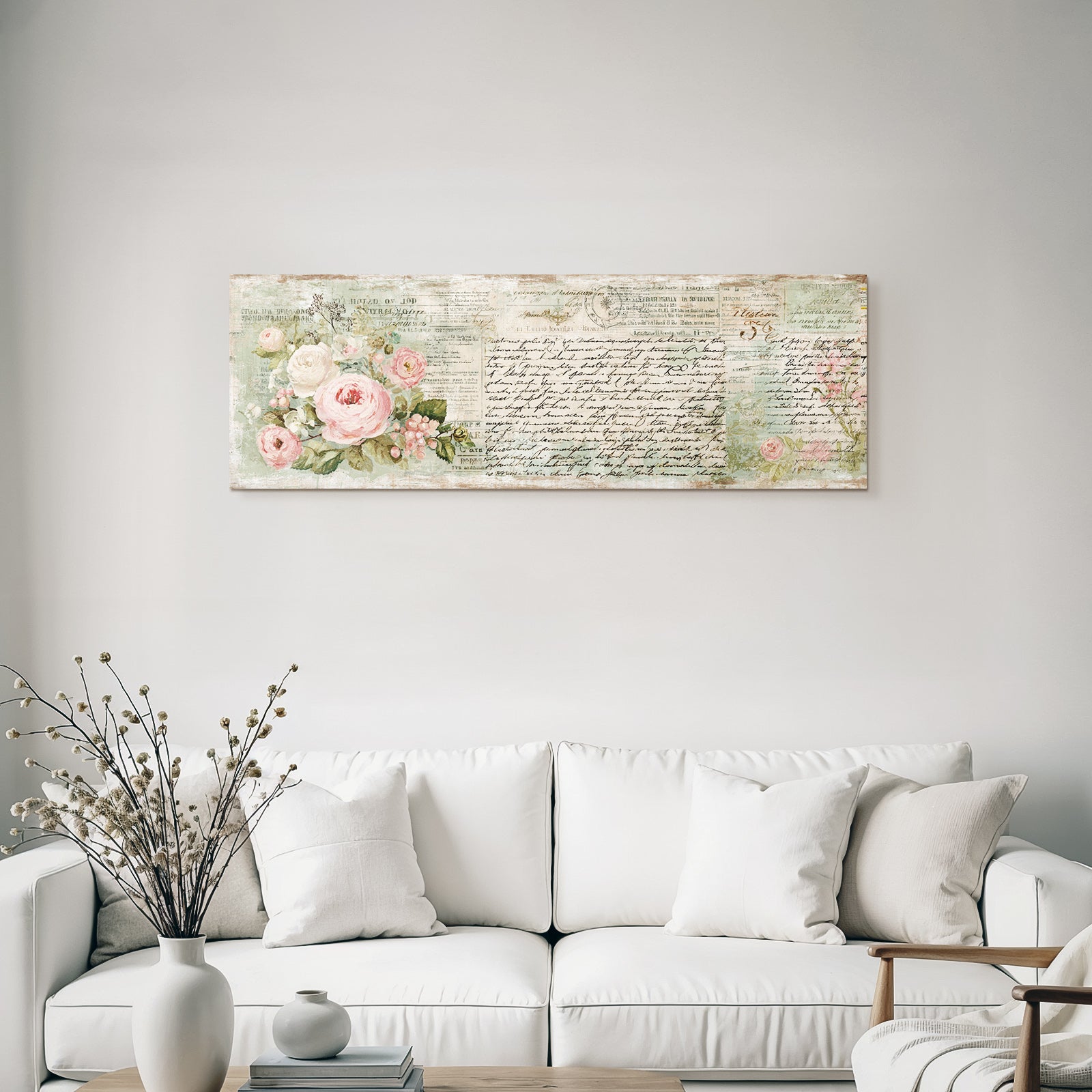 Vintage and shabby vintage flower design old font newspaper texture