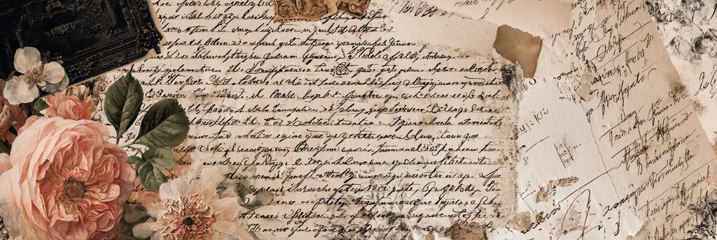 Vintage Und Shabby Vintage Collage Blumen Handschriftliches Design Nostalgisch Aesthetic | Vintage Shabby | Einrichtungsstile