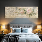 Vintage Und Shabby Vintage Postkarte Rosetten Handgeschriebener Text Mit Poststempeln