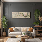 Vintage Und Shabby Vintage Postkarte Rosetten Handgeschriebener Text Mit Poststempeln