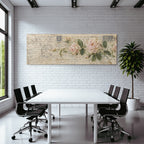 Vintage Und Shabby Vintage Postkarte Rosetten Handgeschriebener Text Mit Poststempeln