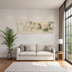 Vintage Und Shabby Vintage Postkarte Rosetten Handgeschriebener Text Mit Poststempeln