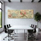 Vintage Und Shabby Vogel Illustration Dekorative Elemente