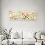 Vintage Und Shabby Vogel Illustration Dekorative Elemente