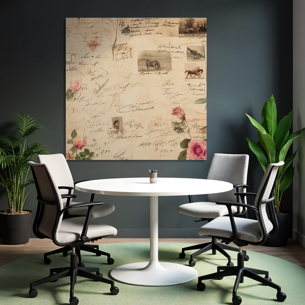 Vintage Und Shabby Alte Briefe Und Fotos Collage