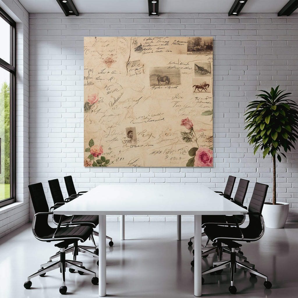 Vintage Und Shabby Alte Briefe Und Fotos Collage