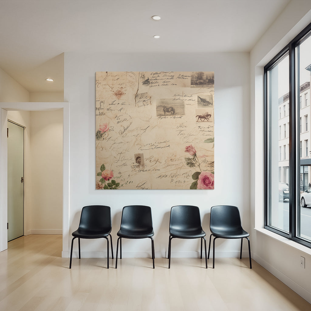 Vintage Und Shabby Alte Briefe Und Fotos Collage