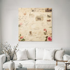 Vintage Und Shabby Alte Briefe Und Fotos Collage