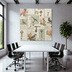 Vintage Und Shabby Blumen Voegel Schluessel Vintage Muster