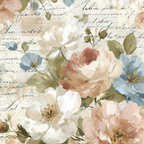 Vintage Und Shabby Blumermuster Mit Handschriftlichem Text | Vintage Shabby | Einrichtungsstile