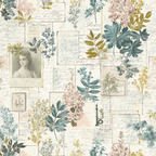 Vintage Und Shabby Blumige Collage Mit Vintage Rahmen Und Botanischen Illustrationen | Vintage Shabby | Einrichtungsstile