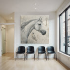 Vintage Und Shabby Pferdekopf Und Vogel Mit Hintergrund Elemente Und Text