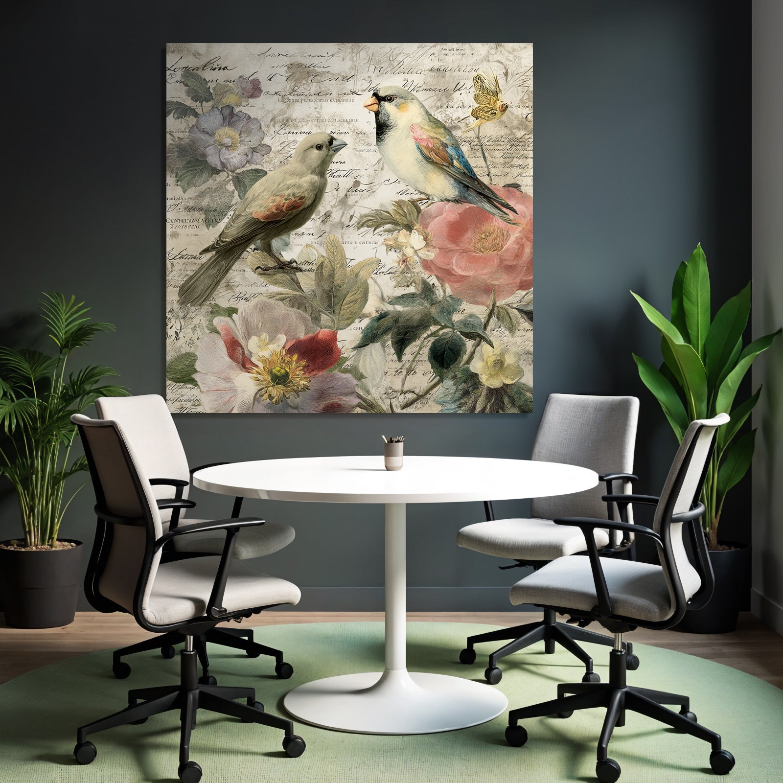 Vintage and Shabby Birds and Flowers Vintage Botany Illustration