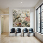 Vintage Und Shabby Voegel Und Blumen Vintage Botanik Illustration