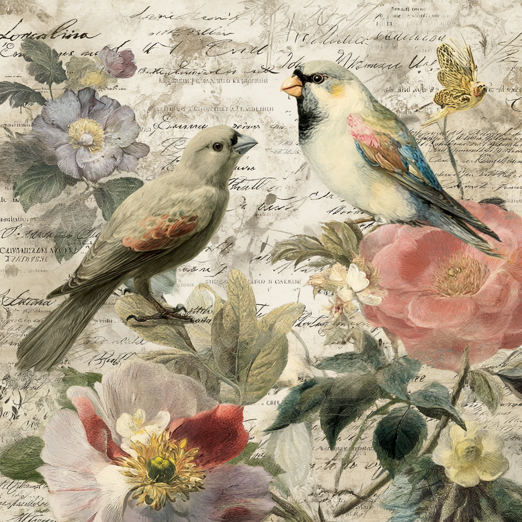 Vintage Und Shabby Voegel Und Blumen Vintage Botanik Illustration | Vintage Shabby | Einrichtungsstile