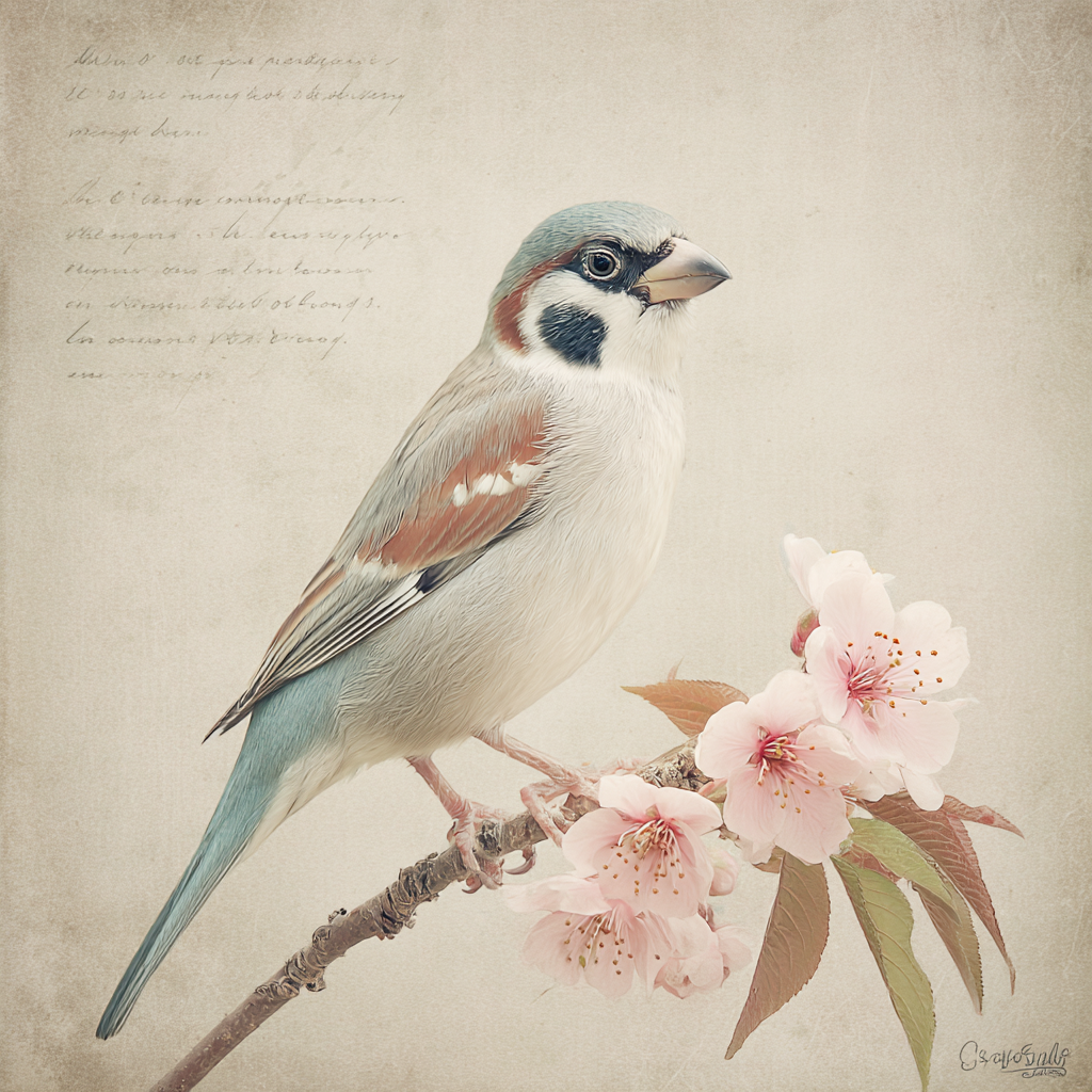 Vintage Und Shabby Vogelaufast Mit Blumen Hintergrund | Vintage Shabby | Einrichtungsstile