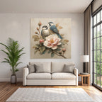 Vintage Und Shabby Zwei Voegel Bluete Details