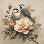 Vintage Und Shabby Zwei Voegel Bluete Details | Vintage Shabby | Einrichtungsstile