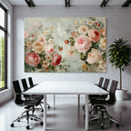 Vintage Und Shabby Blumen Illustration Sanfte Farben Strukturierter Hintergrund
